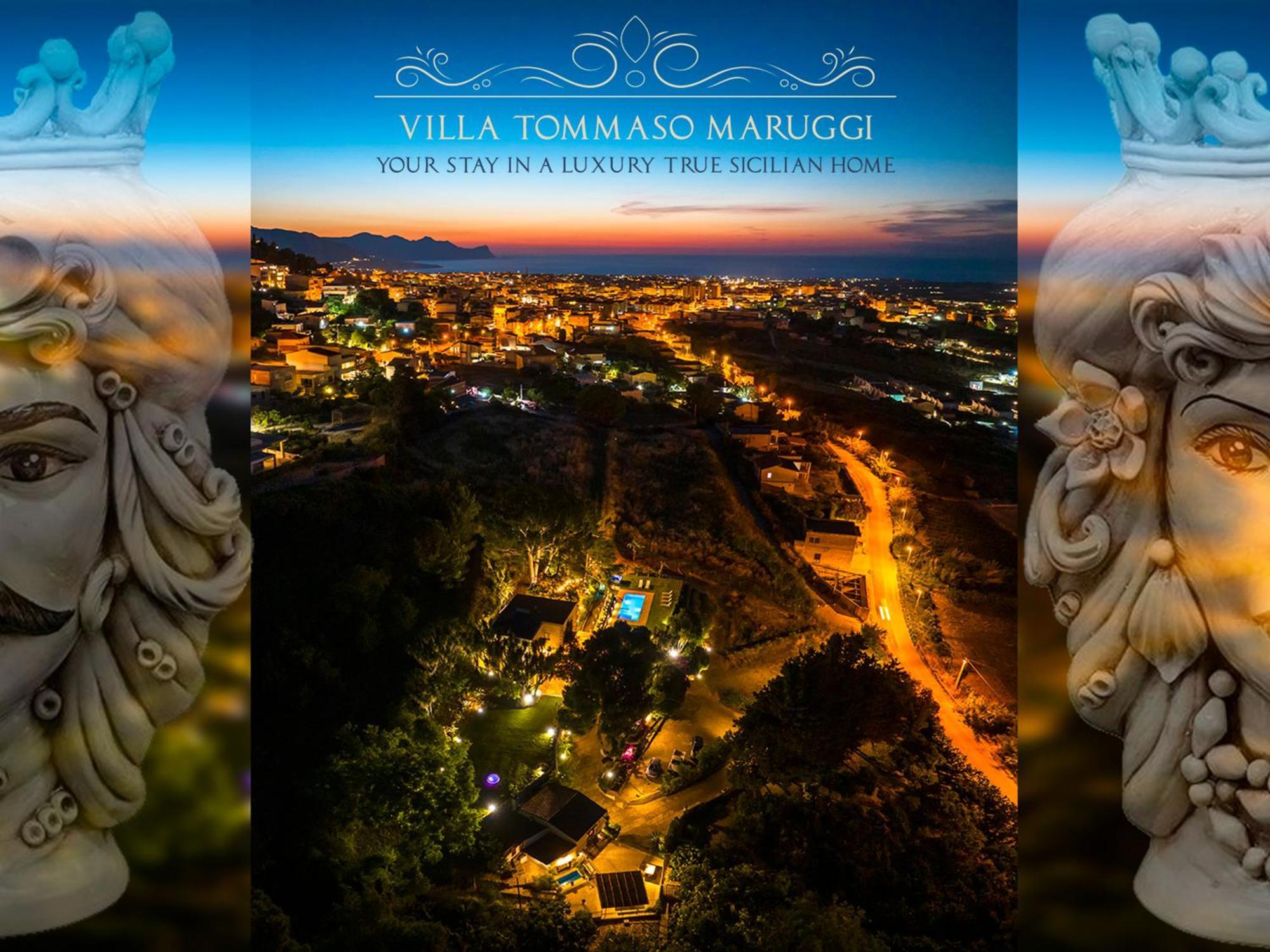 Villa Tommaso Maruggi, Sicilia, Con Jacuzzi E Piscina Privata Alcamo Exterior photo